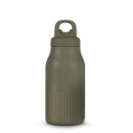 Gourde isotherme en inox recyclé avec bouchon à clic 500 ml couleur vert olive