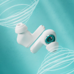 Écouteurs sans fil à longue autonomie marque Phillips couleur blanc sixième vue