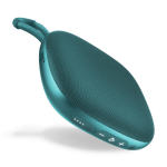 Haut-parleur portable multicolore avec anse de transport 5 W couleur vert émeraude troisième vue