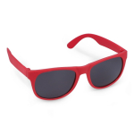 Lunettes de soleil multicolores avec verres noirs UV400 couleur rouge