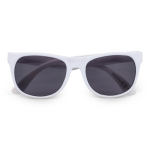 Lunettes de soleil multicolores avec verres noirs UV400 couleur blanc deuxième vue