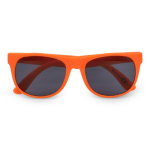 Lunettes de soleil multicolores avec verres noirs UV400 couleur orange deuxième vue