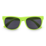 Lunettes de soleil multicolores avec verres noirs UV400 couleur vert lime deuxième vue
