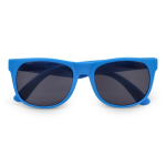 Lunettes de soleil multicolores avec verres noirs UV400 couleur bleu ciel deuxième vue