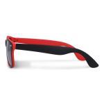 Lunettes de soleil bicolores avec verres polarisés UV400 couleur rouge quatrière vue