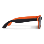Lunettes de soleil bicolores avec verres polarisés UV400 couleur orange troisième vue