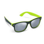 Lunettes de soleil bicolores avec verres polarisés UV400 couleur vert lime