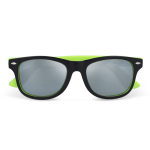 Lunettes de soleil bicolores avec verres polarisés UV400 couleur vert lime deuxième vue