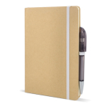 Carnet en carton avec détails colorés A5 à pages lignées couleur blanc cinquième vue