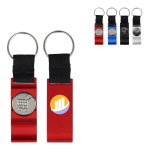 Porte-clés décapsuleur multifonction 3 en 1 en aluminium coloré