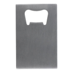 Décapsuleur en acier inoxydable en forme de carte de crédit couleur argenté