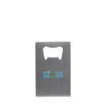 Décapsuleur en acier inoxydable en forme de carte de crédit vue principale