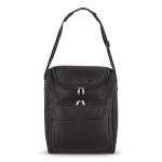 Sac isotherme avec doublure en aluminium et double compartiment 13L couleur noir troisième vue