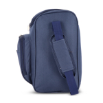Sac isotherme avec doublure en aluminium et double compartiment 13L couleur bleu foncé sixième vue