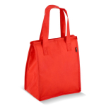 Petit sac isotherme de transport avec doublure intérieure en aluminium couleur rouge