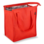 Petit sac isotherme de transport avec doublure intérieure en aluminium couleur rouge deuxième vue