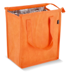 Petit sac isotherme de transport avec doublure intérieure en aluminium couleur orange deuxième vue