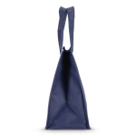 Petit sac isotherme de transport avec doublure intérieure en aluminium couleur bleu foncé cinquième vue