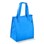 Petit sac isotherme de transport avec doublure intérieure en aluminium couleur bleu ciel