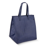 Grand sac isotherme de transport avec doublure intérieure en aluminium couleur bleu foncé