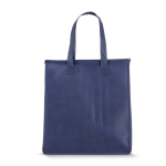 Grand sac isotherme de transport avec doublure intérieure en aluminium couleur bleu foncé quatrière vue