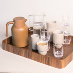 Carafe isotherme avec motif de rayures verticales 1,5L couleur marron deuxième vue