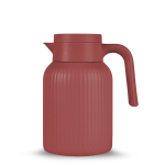 Carafe isotherme avec motif de rayures verticales 1,5L couleur rouge foncé