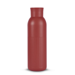 Bouteille isotherme en acier recyclé avec bouchon à pression 500ml couleur rouge foncé