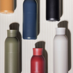 Bouteille isotherme en acier recyclé avec bouchon à pression 500ml couleur vert olive sixième vue