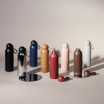 Gourde isotherme en acier monochrome avec bouchon rond à anse 500 ml couleur noir sixième vue