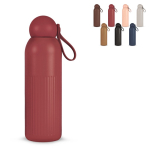 Gourde isotherme en acier monochrome avec bouchon rond à anse 500 ml