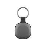 Localisateur d’objets avec porte-clés compatible avec Apple couleur gris foncé troisième vue