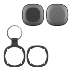 Localisateur d’objets avec porte-clés compatible avec Apple couleur gris foncé sixième vue