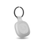 Localisateur d’objets avec porte-clés compatible avec Apple couleur gris clair