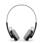 Casque audio à arceau au design rétro marque Phillips couleur noir deuxième vue