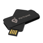Clé USB impression intégrale en plastique rotatif fabriquée en Europe couleur noir