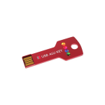 Clé USB impression intégrale en métal au format clé Europe couleur rouge
