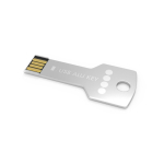 Clé USB impression intégrale en métal au format clé Europe couleur argenté