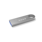 Clé USB impression intégrale en métal Europe pour porte-clés couleur argenté