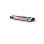 Clé USB impression intégrale en métal format extractible Europe couleur argenté