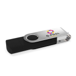 Clé USB impression intégrale avec port USB et type C fabrication UE couleur noir