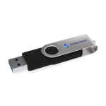 Clé USB impression intégrale avec port USB et type C fabrication UE couleur noir