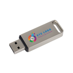 Clé USB impression intégrale en métal avec capuchon Europe couleur argenté