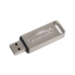 Clé USB impression intégrale en métal avec capuchon Europe couleur argenté