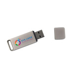 Clé USB impression intégrale en métal avec capuchon Europe couleur argenté
