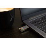 Clé USB impression intégrale en métal avec capuchon Europe couleur argenté