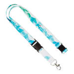 Tour de cou impression intégrale détachable en RPET pour sublimation couleur blanc
