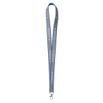 Tour de cou impression intégrale en polyester réfléchissant couleur bleu
