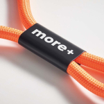 Bracelet pour téléphone impression intégrale avec chargeur Type C couleur orange cinquième vue