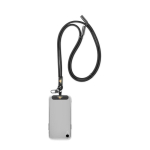 Tour de cou impression intégrale pour téléphone avec chargeur Type C couleur noir